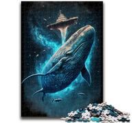 Jigsaw Puzzles for Adults Teenagers Jigsaws Puzzle Space Whale Painting Suitable for Ages 14 And Up Family Games Deal As Gifts for The Whole Family 50x75cm