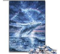 Jigsaw Puzzles for Adults Teenagers Jigsaws Puzzle Space Whale, Stress Reliever Difficult Challenge Home Decoration Toys (Size 50x75cm)