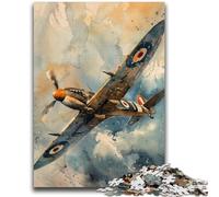 Jigsaw Puzzles for Adults Teenagers Jigsaws Puzzle Spitfire Plane Quiz Game for Is Ideal As A Gift for The Whole Family 50x75cm