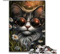 Jigsaw Puzzles for Adults Teenagers Jigsaws Puzzle Steampunk Cat,Help The Brain Exercise Addictive Toys to Cultivate Patience Artists Collection,Fine Art 50x75cm