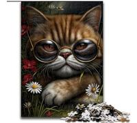 Jigsaw Puzzles for Adults Teenagers Jigsaws Puzzle Steampunk Cat, Toys Educational Games Stress Relieving Unique Home Decor And Gifts (size 50x75cm)