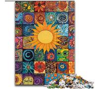 Jigsaw Puzzles for Adults Teenagers Jigsaws Puzzle Sun Smiling Collage, Quiz Game Enhance Love between Couples for And Age 14 (Size 50x75cm)