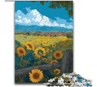 Jigsaw Puzzles for Adults Teenagers Jigsaws Puzzle Sunflower Field Challenging Game Toys Deal As Gifts for The Whole Family for Ages 14+ 70x100cm