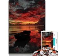 Jigsaw Puzzles for Adults Teenagers Jigsaws Puzzle Sunset Landscape,Educational Family Game Suitable for Desktop Decoration (38x26cm)