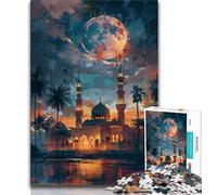 Jigsaw Puzzles for Adults Teenagers Jigsaws Puzzle Taj Mahal at Night,for Educational Game Challenge Toy Birthday Present,Gifts,Wall Art (75x50cm)