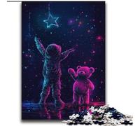 Jigsaw Puzzles for Adults Teenagers Jigsaws Puzzle Teddy Bear And Girl Quiz Game for Is Ideal As A Gift for The Whole Family 70x100cm