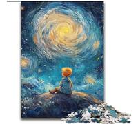 Jigsaw Puzzles for Adults Teenagers Jigsaws Puzzle The Little Prince of The Night Sky, Quiz Game Enhance Love between Couples for And Age 14 (Size 26x38cm)