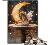 Jigsaw Puzzles for Adults Teenagers Jigsaws Puzzle The Moon And The Elf,Help The Brain Exercise Addictive Toys to Cultivate Patience Artists Collection,Fine Art 38x52cm