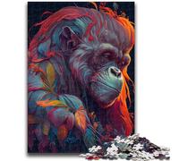 Jigsaw Puzzles for Adults Teenagers Jigsaws Puzzle The Wise Urang Utan Brain Intelligence Challenge Addictive Toys Birthday Present, Gifts, Wall Art 50x75cm