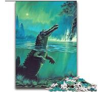 Jigsaw Puzzles for Adults Teenagers Jigsaws Puzzle There Are Crocodiles Under The Water for Age 14+ Educational Games For Adults And Teenagers Artwork Gift 70x100cm