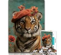 Jigsaw Puzzles for Adults Teenagers Jigsaws Puzzle Tiger,Family Entertainment Toys Is Ideal As A Gift for The Whole Family 75x50cm