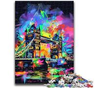 Jigsaw Puzzles for Adults Teenagers Jigsaws Puzzle Tower Bridge London Learning Educational Toys Family Games Enhance Love between Couples 50x75cm
