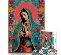 Jigsaw Puzzles for Adults Teenagers Jigsaws Puzzle Virgin Mary,Challenging Game for Is Ideal As A Gift for The Whole Family (38x26cm)