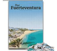 Jigsaw Puzzles for Adults Teenagers Jigsaws Puzzle Visit Fuerteventura Challenging Game And Family Play with Fully Interlocking Randomly Shaped Pieces (38x52cm) 1000pcs