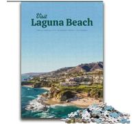 Jigsaw Puzzles for Adults Teenagers Jigsaws Puzzle Visit Laguna Beach Family Fun Games Gifts for Friends And Family for Age 14+ (38x52cm) 1000pcs