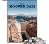 Jigsaw Puzzles for Adults Teenagers Jigsaws Puzzle Visit The Hoover Dam Family Fun Games Gifts for Friends And Family for Age 14+ (26x38cm) 1000pcs