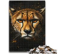 Jigsaw Puzzles for Adults Teenagers Jigsaws Puzzle Watercolor Cheetah for And from 14 Years And over Play Toys Because It Is Ideal As A Gift for The Whole Family 50x75cm