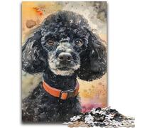 Jigsaw Puzzles for Adults Teenagers Jigsaws Puzzle Watercolor Poodle Challenging Game And Family Play Educational Game for Birthday, Chrismas 38x26cm