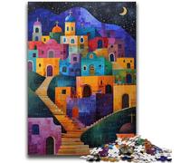 Jigsaw Puzzles for Adults Teenagers Jigsaws Puzzle Whimsical Cityscape Quiz Game for Is Ideal As A Gift for The Whole Family 26x38cm