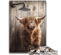 Jigsaw Puzzles for Adults Teenagers Jigsaws Puzzle Yak Taking A Bath Vibrant And Unique Design Relaxing & Challenging Puzzle Experience 26x38cm