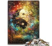 Jigsaw Puzzles for Adults Teenagers Jigsaws Puzzle Yin Yang Tai Chi Stress Reliever Difficult Challenge Deal As Gifts for The Whole Family 50x75cm