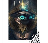 Jigsaw Puzzles For Adults The Art of The Eye65 Wooden Puzzle 1000 Piece Creative Rectangular Jigsaw Brain Teasers Game 1000pcs (75x50cm)