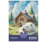 Jigsaw Puzzles for Adults The Great Pyrenees 1000 Pieces Puzzle Games Scenic Scene Theme Home Decoration Gifts for Men for Kids And Adults 70x50cm/1000pcs
