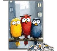 Jigsaw Puzzles for Adults Three Birds Challenging To Complete But Fun And Humorous Unique Home Decor And Gifts 70x100cm