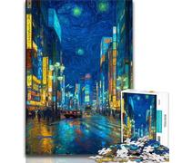 Jigsaw Puzzles for Adults Tokyo Cityscape 1000 Pieces for Adults,Stress Reliever Staycation Kill Time Home Decoration Toys (size 75x50cm)