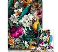 Jigsaw Puzzles for Adults Tropical Parrot 1000 Piece Puzzle,Learning Educational Toys Family Games Gifts for Friends And Family (size 75x50cm)