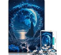 Jigsaw Puzzles for Adults Under The Moonlight Puzzles for Teenagers,learning Educational Is Ideal As A Gift for The Whole Family 75x50cm