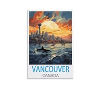 Jigsaw Puzzles for Adults，Vancouver Canada Challenging Puzzles for Family Game Night, Home Décor 70x100cm