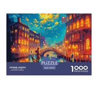 Jigsaw Puzzles for Adults Venice Canals 1000 Piece Jigsaw Challenge Toy National Scenic Theme Home Decoration Ladies' Gifts for Kids And Adults 70x50cm/1000pcs