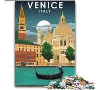 Jigsaw Puzzles for Adults Venice Italy at Night for Age 14+ Educational Games For Adults And Teenagers Artwork Gift (38x52cm) 1000pcs
