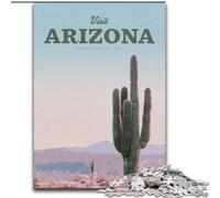Jigsaw Puzzles for Adults Visit Arizona for 14+ Unique Challenge Game Family Games Christmas Birthday Gifts (26x38cm) 1000pcs