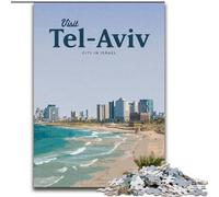 Jigsaw Puzzles for Adults Visit Tel Aviv for 14+ Unique Challenge Game Family Games Christmas Birthday Gifts (26x38cm) 1000pcs