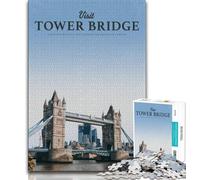 Jigsaw Puzzles for Adults Visit Tower Bridge, Challenging & Brainteasing,for Is Ideal As A Gift for The Whole Family for And 14 Years Old 38x26cm
