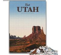 Jigsaw Puzzles for Adults Visit Utah, for Ages 14 And over Each Piece Is Unique - Fun And Challenging Game for The Whole Family Good Gift 75x100cm