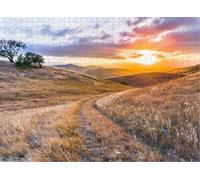 Jigsaw Puzzles for Adults Walking The Grassy Hills South San Francisco Bay Area at SunsetDifficult Challenging Puzzle Gameren Gift Preschool Toys|Puzzle for Home Decoration_1000pcs