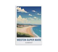 Jigsaw Puzzles for Adults，Weston Super Mare Somerset Posters Puzzles for Adults Educational Game Challenge Toy 1000 Pieces 38x26CM