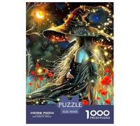 Jigsaw Puzzles for Adults Witch 1000 Piece Jigsaw Challenge Toy Halloween Theme Decoration Puzzle Ladies' Gifts for Kids And Adults 70x50cm/1000pcs
