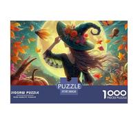 Jigsaw Puzzles for Adults Witch 1000 Piece Jigsaw Challenge Toy Halloween Theme Home Decoration Gifts for Men for Both Adults And Children 38x26cm/1000pcs