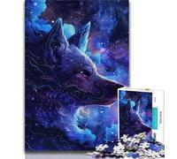 Jigsaw Puzzles for Adults Wolves in The Clouds Teenager Jigsaw,Stress Reliever Staycation Kill Time Parent-child Interaction (size 38x26cm)