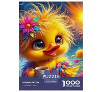 Jigsaw Puzzles for Adults Yellow Duck 1000 Piece Jigsaw Challenge Toy Cute Animal Theme Home Decoration Gifts for Men for Kids And Adults 70x50cm/1000pcs