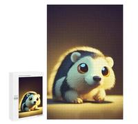 Jigsaw Puzzles for Adults1000 PCS Adorable Hedgehog Illustration Puzzle for Adults Fun Games Wall Decoration Deal As Gifts for The Whole Family 1000 PCS