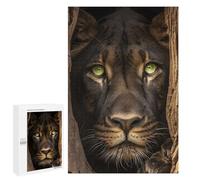 Jigsaw Puzzles for Adults1000 PCS Amazon Wildlife Lion in Tree Hollow Jigsaw for Adults Brain Teaser Game Pattern Assembly Unique Birthday And Gifts 1000 PCS