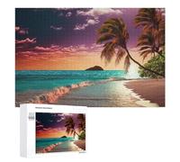 Jigsaw Puzzles for Adults1000 PCS Beach Sunset Landscape Jigsaws for Adults Family Games Presents for Women Unique Birthday And Gifts 1000 PCS