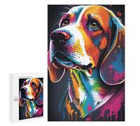 Jigsaw Puzzles for Adults1000 PCS Beagle Style 3 Adult Puzzles Brain Teaser Game Home Decoration Help The Brain Exercise 1000 PCS
