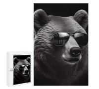 Jigsaw Puzzles for Adults1000 PCS Bear Black And White Adult Jigsaw Family Game Staycation Kill Time for Birthday, Chrismas 1000 PCS