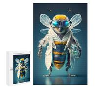 Jigsaw Puzzles for Adults1000 PCS Buzzing Genius Lab Bee Adult Jigsaw Family Game Staycation Kill Time for Birthday, Chrismas 1000 PCS